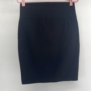 Eileen Fisher pencil skirt black stretchy office career wear professional sz xs